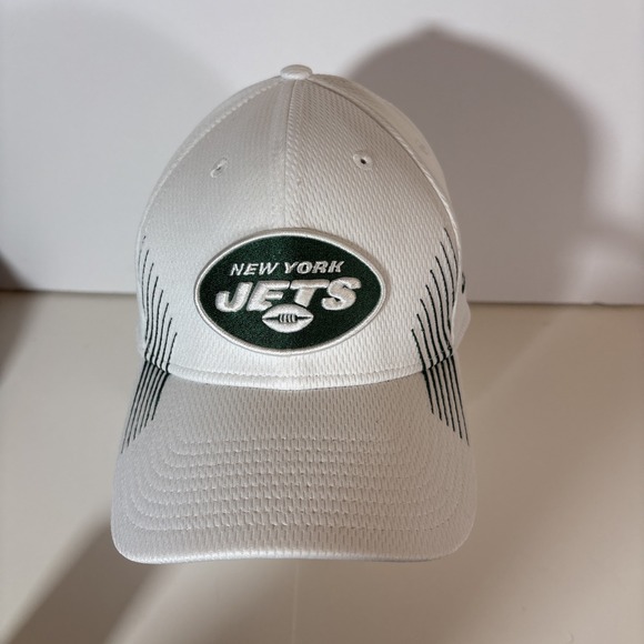New Era 39THIRTY New York Jets White NFL Hat NEW‎ M/L - Picture 5 of 7